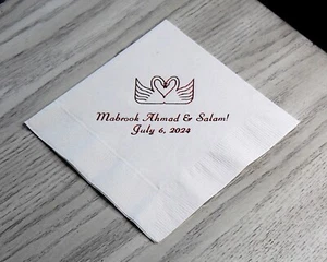 500 personalized cocktail napkins graduation party wedding baby shower birthday - Picture 1 of 11