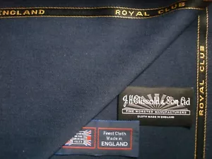 WOLLE & BAUMWOLLE ANZUG, JACKE STOFF MADE IN ENGLAND = 1,10 m. - Bild 1 von 12