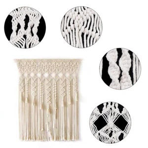 90x180Cm Macrame Wall Hanging Tapestry Boho Wedding Backdrop Curtain Home Decor - Picture 1 of 8