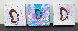 Suicide Awareness Prevention Hand Painted Magnet Original Design Acrylic 3.5 Sq - Picture 1 of 2