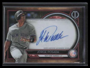 2020 Topps Tribute Autographs Red TAJP Jorge Posada Auto 6/10 - Picture 1 of 2