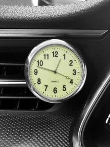 Luminous Mini Car Clock Stick-On Digital Watch Mechanics Quartz Clock - Bild 1 von 13