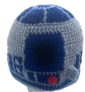 Gorro de ganchillo hecho a mano Star Wars R2-D2 - Imagen 1 de 10