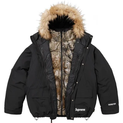 Supreme FW25 2 in 1 GORE-TEX Parka + Reversible Down Jacket Black Size M SHIPPED - Image 1 of 4