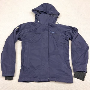 Musto Jacket Womens 12 Blue Full Zip Hooded Insulated Outdoor Winter Ski - Picture 1 of 9