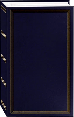 Navy Blue 4x6 Photo Album 504 Photos Leatherette Cover Archival Safe - Image 1 of 4