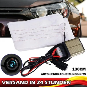 Auto PKW Lenkradheizung Beheizt Kohlefaser Heizung Universal mit Schalter 12V - Bild 1 von 20
