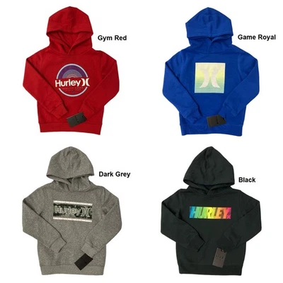 Sudadera con capucha polar Hurley para niño cómoda con logotipo gráfico Foto 1 de 2