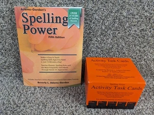 Spelling Power (Fifth Edition) and Activity Task Cards (NEW/Sealed) Adams-Gordon - Foto 1 di 7