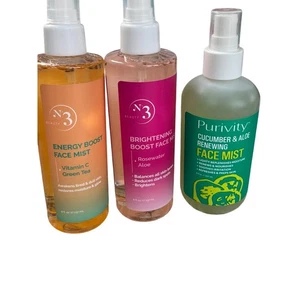 Set of 3 Facial mists. Brightening, energy, cooling.. each is 8 oz. - Picture 1 of 7
