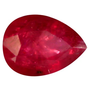 Impresionante piedra preciosa natural de zafiro rojo con forma de pera AAA 0,85 quilates AAA - Imagen 1 de 1