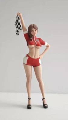 1/18 1/16 1/12 Miniatures Figures Racing Car Girl Scene Model For Cars Vehicles - Image 1 of 4