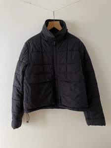 Farnol Boxy Fit Puffa Jacket Navy Size S Made in England - Picture 1 of 12