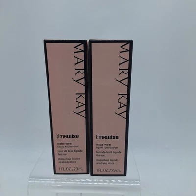 Lot of 2 Mary Kay Timewise Matte Wear Liquid Foundation Ivory 5 1 Fl Oz - Image 1 of 4