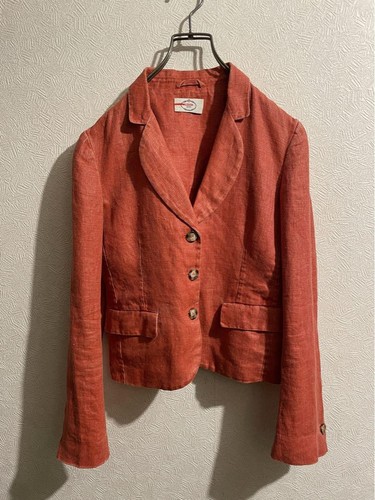 Giacca di lino con orlo drappeggiato Prada Made in Italy su misura