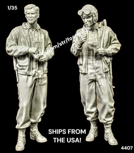 Figura de resina 1/35 US Tankers Armas Colgadas Rotura de humo Juego de 2 figuras Modelo Kit 4407 - Imagen 1 de 5