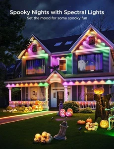 Govee Permanent Outdoor Lights Pro 200ft 120 LED Lights IP67 Waterproof White - Picture 1 of 5
