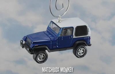 Синий 1990 Jeep Wrangler заказ украшения 1/64 Adorno 4 x 4 белый жесткий верх YJ Sport - Изображение 1 из 4