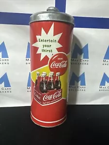 Rustic Vintage Coke~Coca Cola~ Collectible Tin~Straw Holder~Decoration - Picture 1 of 6