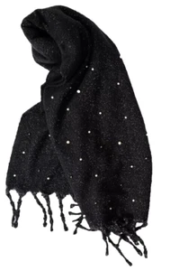 I.n.c. International Concepts Embellished Womens Boucle Blanket Wrap Black - Picture 1 of 2