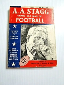 A. A. Stagg, Grand Old Man of Football, 1946 Charles C Spink & Son & TSN NFL PRO - Picture 1 of 5
