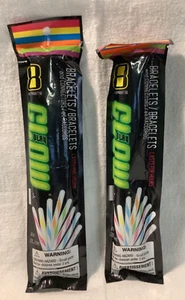 2 Packs Glow Stick Bracelets 8 Per Pack Multi Color Halloween Parties Festivals - Picture 1 of 3