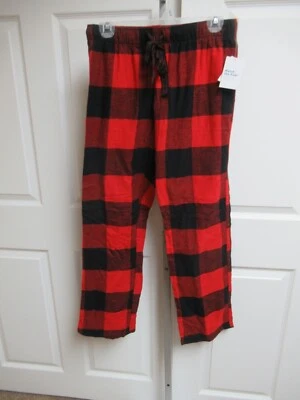 Old Navy  Misses SZ XL  TALL  RED BUFFALO PLAID  Print Flannel Lounge Pants NEW! - Image 1 of 4