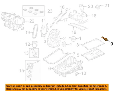 Piezas del motor Ford OEM 98-22 Cougar - Tapón de drenaje F6TZ6730BA Foto 1 de 2
