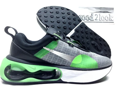 NIKE AIR MAX 2021 (GS) BLACK/CHROME-GREEN STRIKE SIZE 5.5Y/WOMEN 7 [543564-004] - Image 1 of 4