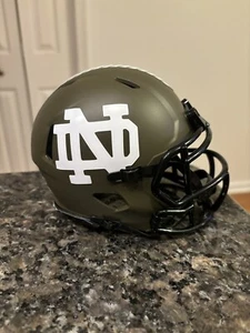 Notre Dame Fighting Irish Mini Football Helmet Custom Salute to Service ND - Picture 1 of 4