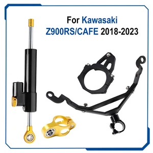 Linear Steering Damper For Kawasaki Z900RS/CAFE 2018-2023 Stabilizer Mount Kit - Foto 1 di 18