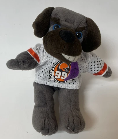 Vintage Burger King Dawg Pound 1999 Plush Dog Cleveland Browns Trapper Cover