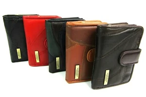 Damas Calidad Suave Real Patchwork Cuero Bolsa Monedas Porta Tarjetas de Crédito Cartera - Imagen 1 de 66