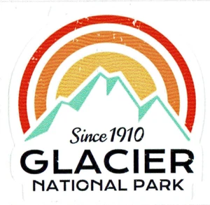 ⫸ GLACIER NATIONAL PARK Montana MT Vinyl Aufkleber Abziehbild Souvenir R10 - SCHNELLER VERSAND - Bild 1 von 1