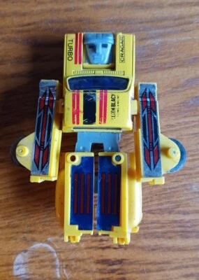 PARTS- MC Toys DYNABOT / MOTOBOT Yellow Race Truck 4 x 4 Robot Transformer  - Image 1 of 4