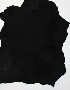 Schwarz Weich Italienisch Kleidungsstück Qualität Ziege Wildleder Skins - Picture 1 of 1