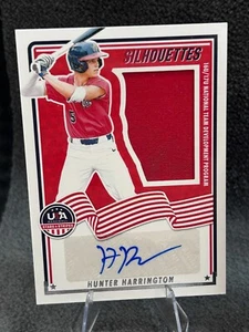 2025 Panini Stars & Stripes Silhouettes Jersey Auto HUNTER HARRINGTON 128/199 - Picture 1 of 1