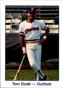 1986 Charlotte Orioles WBTV #8 Tom Dodd Decatur Alabama AL Baseball Card