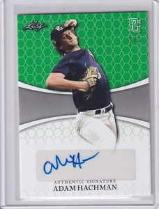 Placa de juego perfecta y autos de prueba Adam Hachman 2022 Leaf 1/1 - Imagen 1 de 2