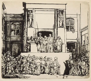 Rembrandt: Christ Presented to the People; Photogravure by Ringler Co, 1926 - Picture 1 of 2