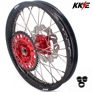 KKE 19" CNC Rear Wheel Rim Fit Honda CRF250R 2014-2025 CRF450R 2013-2025 Red Hub - Picture 1 of 6