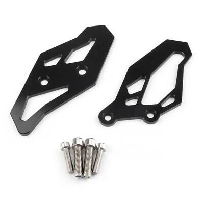 CNC Black Footrest Rearset Adapter Plates For Yamaha YZF R3 R25 MT-03 2013-2019- Foto 1 de 4
