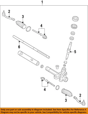 Used Rack and Pinion Assembly fits: 2012 Kia Forte Power Rack & Pinion hydraulic Foto 1 de 2