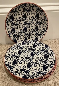 Better Homes & Gardens PIERS BLUE 8 5/8" Salad Plates  Set(s) of 4 - Picture 1 of 3