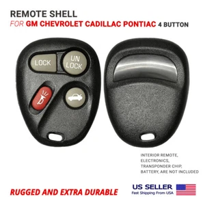 Carcasa de llave de cabeza remota para GM Chevrolet Cadillac Pontiac Saturn con 4 botones - Imagen 1 de 1