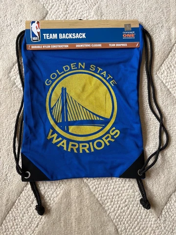 GOLDEN STATE WARRIORS TEAM BACKSACK BACKPACK NWT Cover