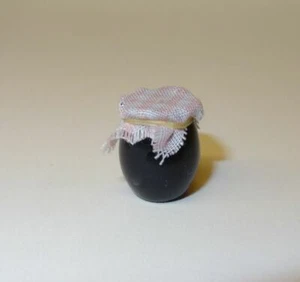 Dollhouse Jam Jar with Gingham Cover 1:12 Doll House Miniature Food - Picture 1 of 1
