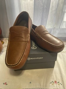 Rockport Braun Leder Klassisch Halbschuhe Fahren Schuhe Herren Größe 8 Vintage Neu aus altem Lagerbestand - Bild 1 von 11