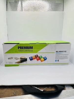 Premium Toner Cartridges AC-H0411C Cyan HP Canon Compatible Open Box - Image 1 of 2