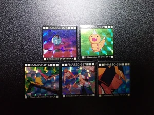Pokemon GB Pocket Mini Card Prism Holo x5 Ash Pikachu etc #5724 - Picture 1 of 20